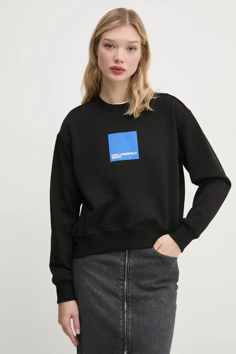 felpa in cotone donna colore nero A1W20006