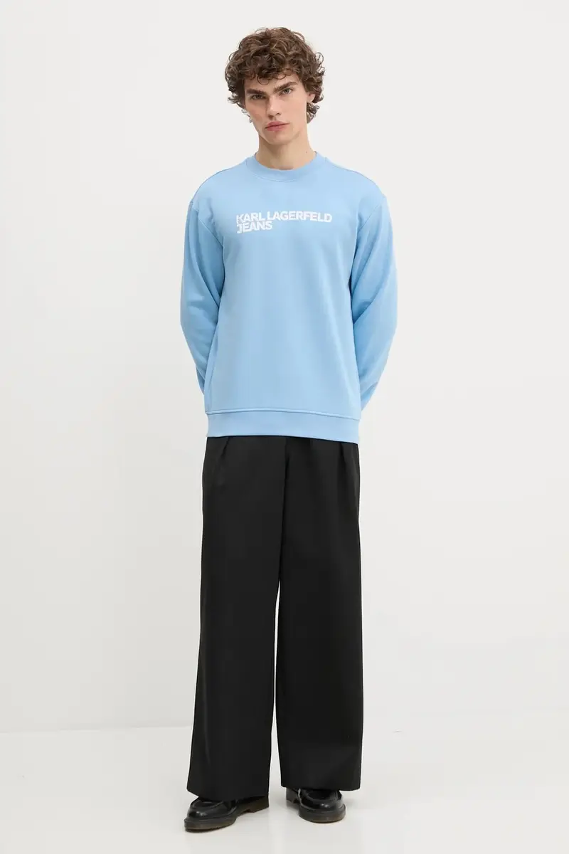 felpa uomo colore nero A1M20001 Blu miniatura 2