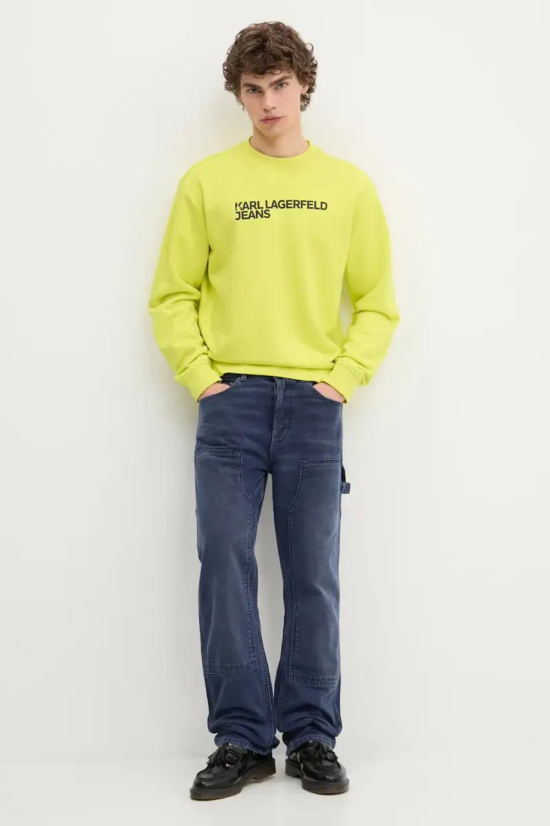 felpa uomo colore nero A1M20001 Verde miniatura 2