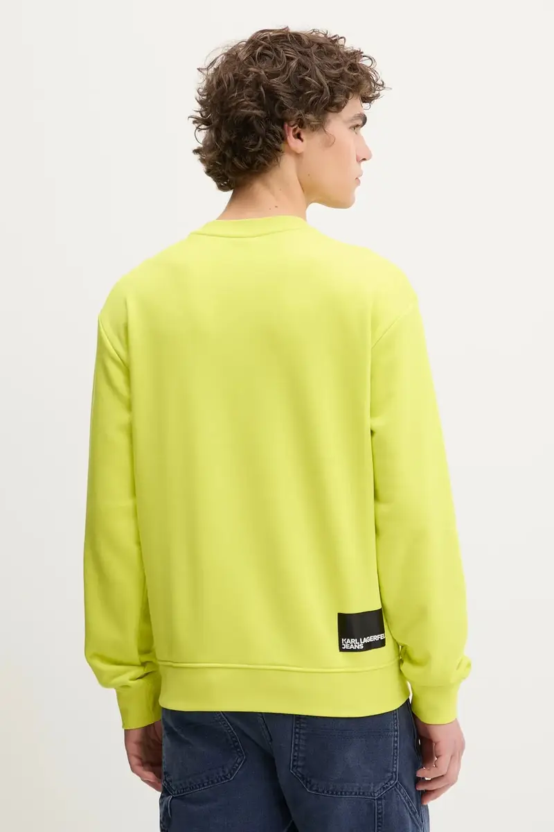 felpa uomo colore nero A1M20001 Verde miniatura 3