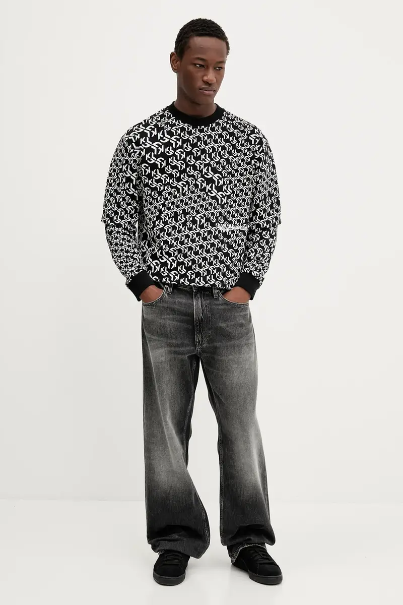 felpa uomo colore nero A3M20068 miniatura 2