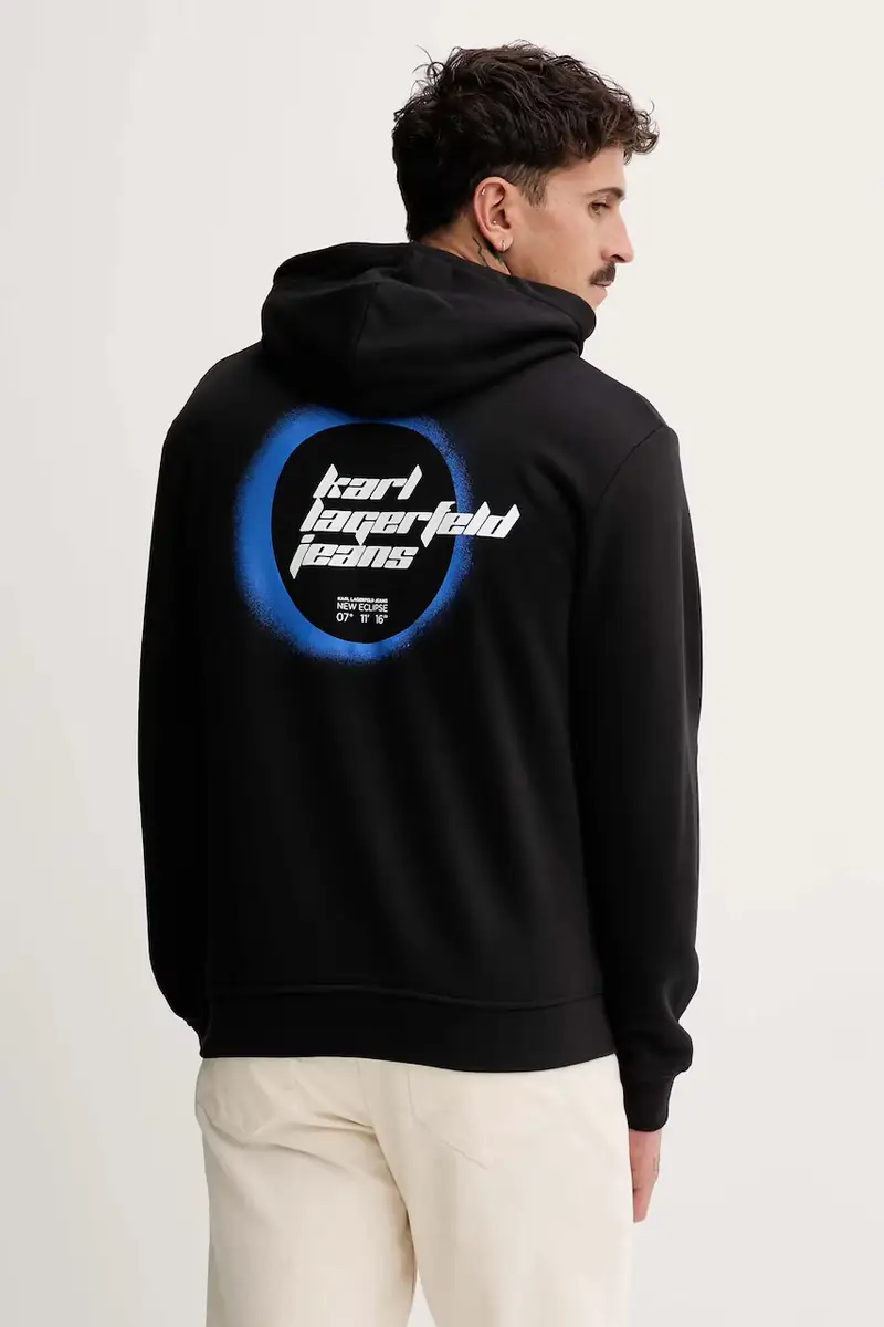 felpa uomo colore nero con cappuccio A4M20022 miniatura 3