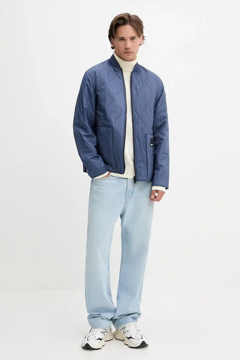 giacca colore blu A3M15031 miniatura 2