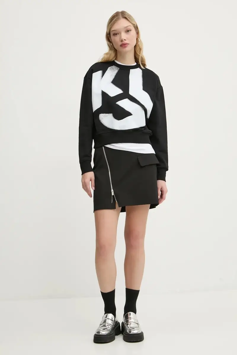 gonna colore nero A1W12012 miniatura 2