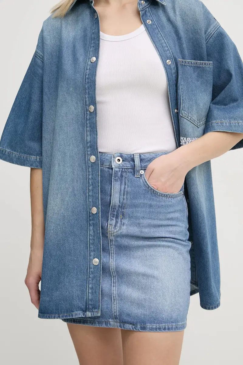 gonna di jeans colore blu A1W12025