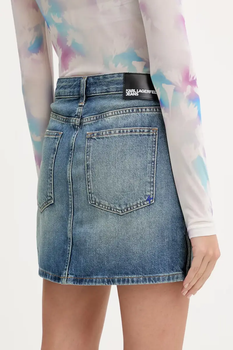 gonna di jeans colore blu A3W12008 miniatura 3