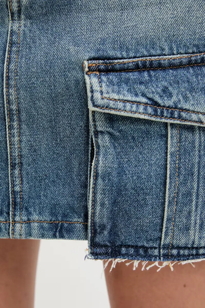 gonna di jeans colore blu A3W12008 miniatura 4