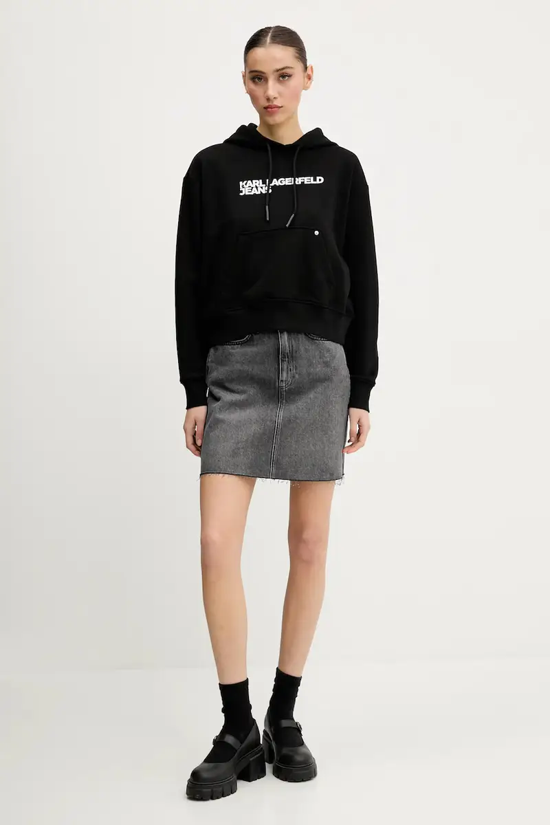 gonna di jeans colore grigio A2W12025 miniatura 2