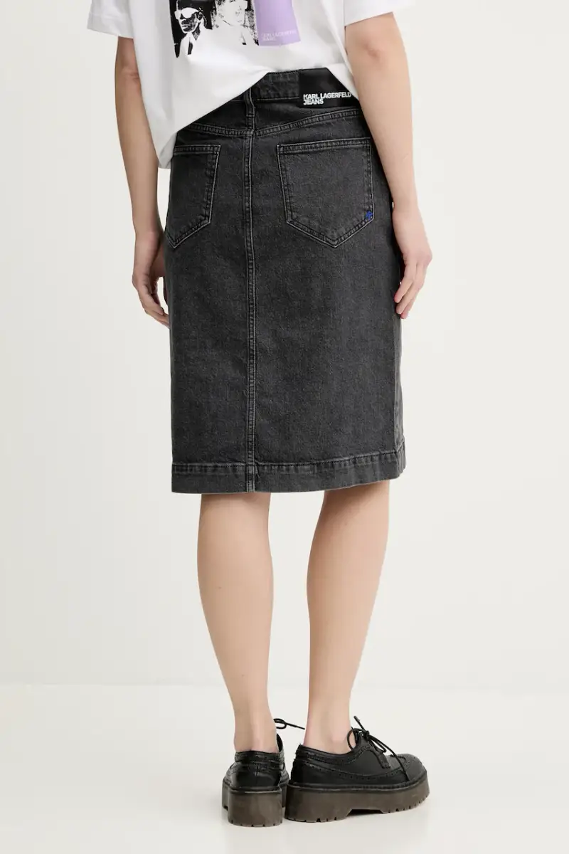 gonna di jeans colore grigio A3W12010 miniatura 3