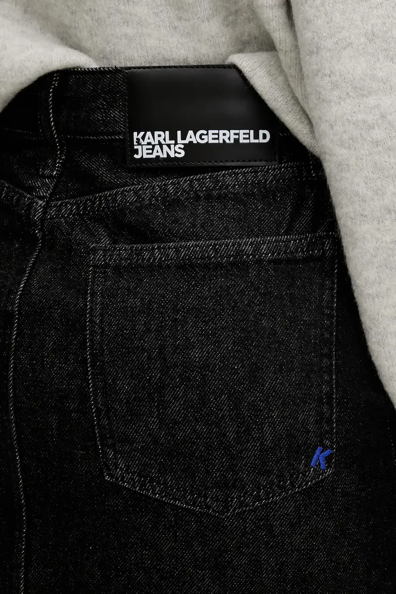 gonna di jeans colore nero A4W12002 miniatura 4