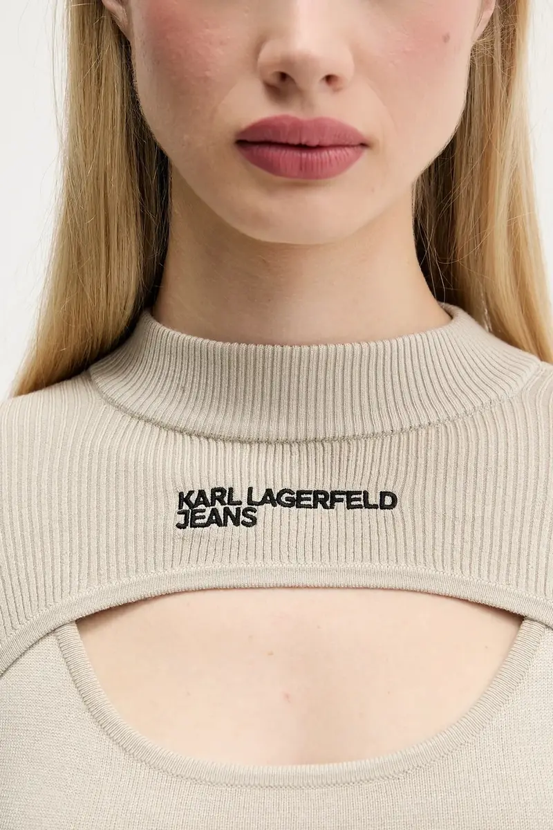 maglione donna colore beige A4W18013 miniatura 5