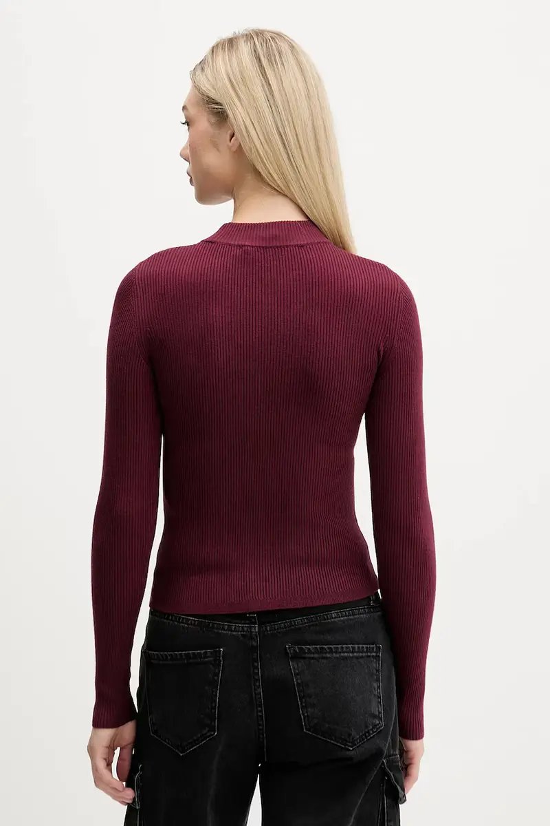 maglione donna colore granata A4W18013 miniatura 3