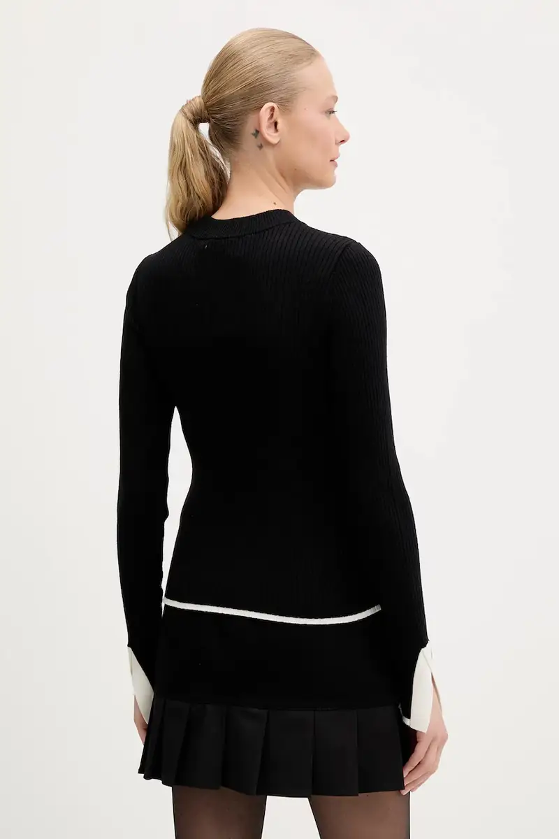 maglione donna colore nero A3W18006 miniatura 3