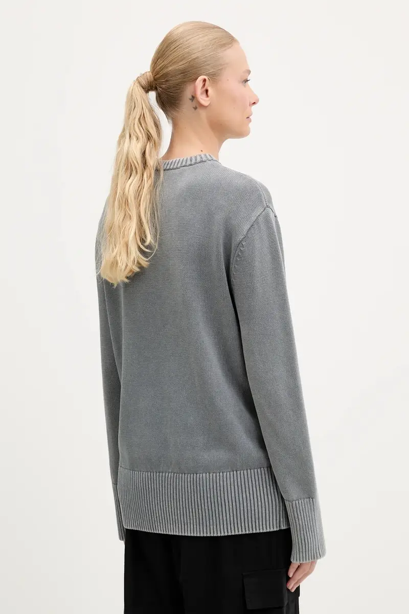 maglione in cotone donna colore grigio A3W18037 miniatura 3