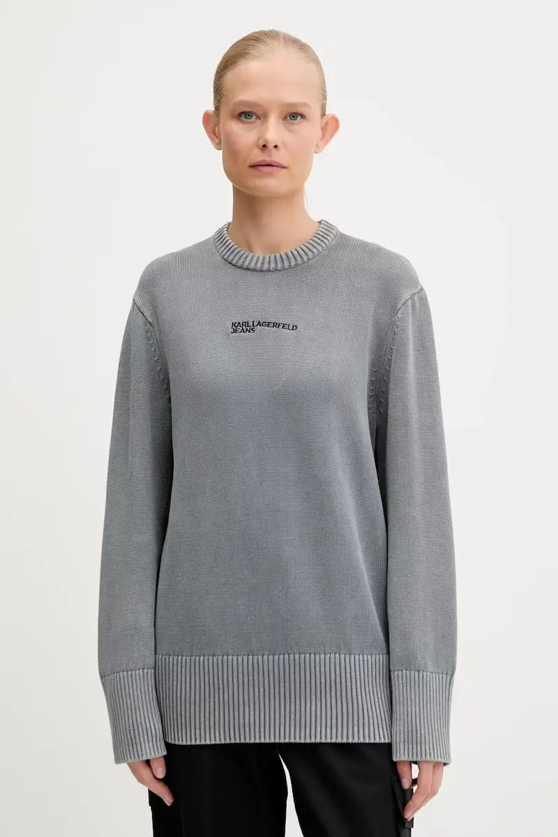 maglione in cotone donna colore grigio A3W18037