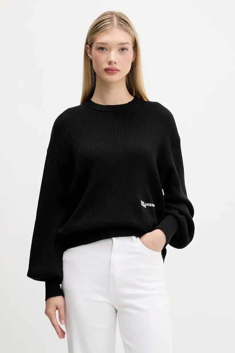 maglione in cotone donna colore nero A4W18014