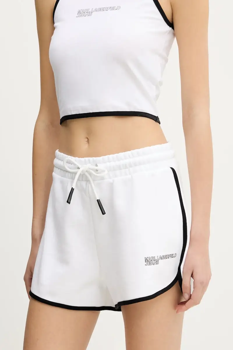 pantaloncini in cotone donna colore bianco A2W10095