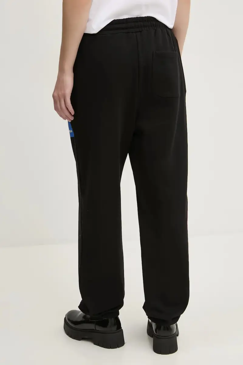 pantaloni della tuta di cotone colore nero A1W10004 miniatura 3