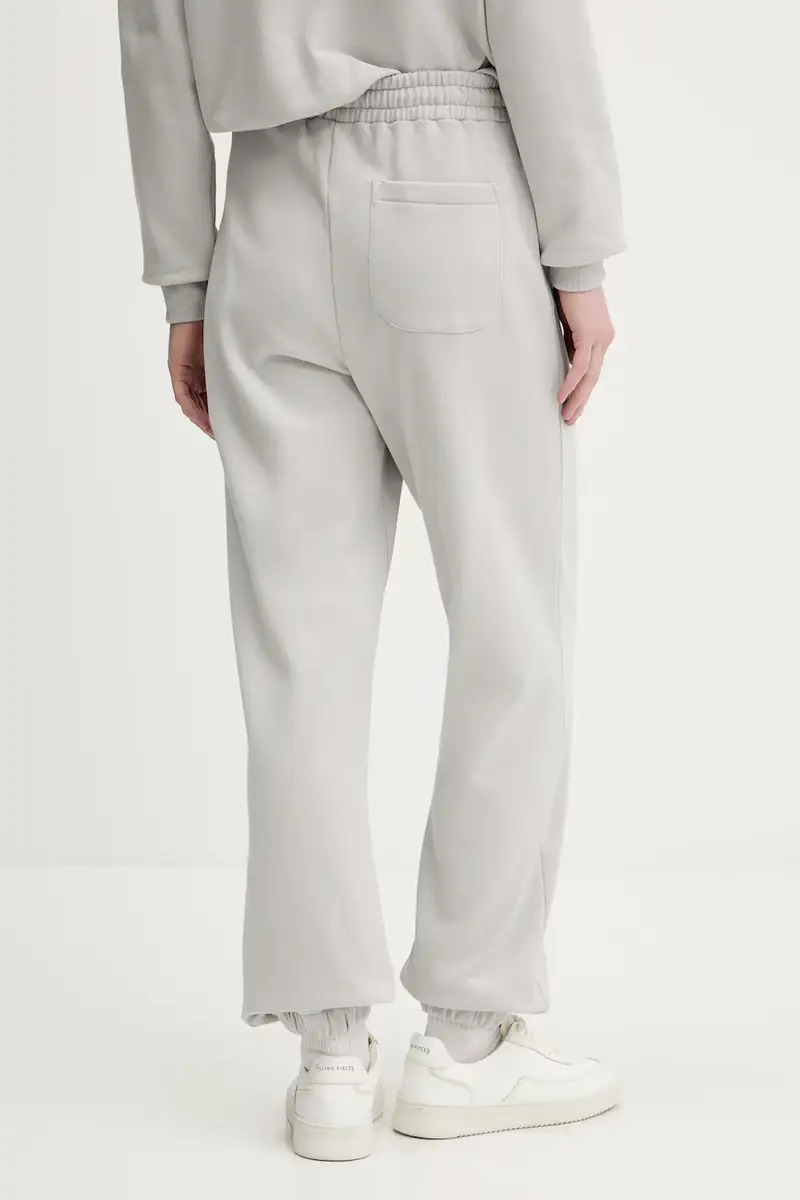 pantaloni tuta di cotone colore nero A1W10004 Grigio miniatura 3