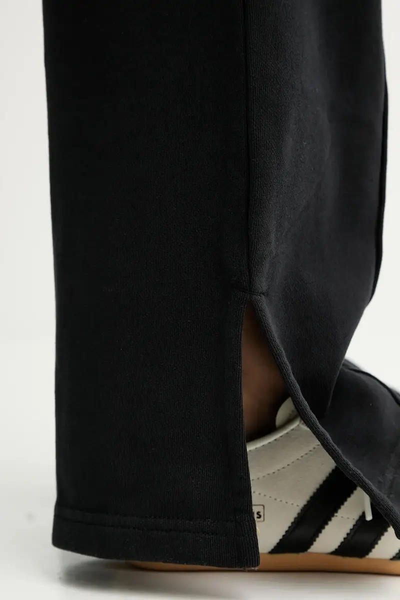 pantaloni tuta di cotone donna colore nero con applicazione A4W10080 miniatura 5