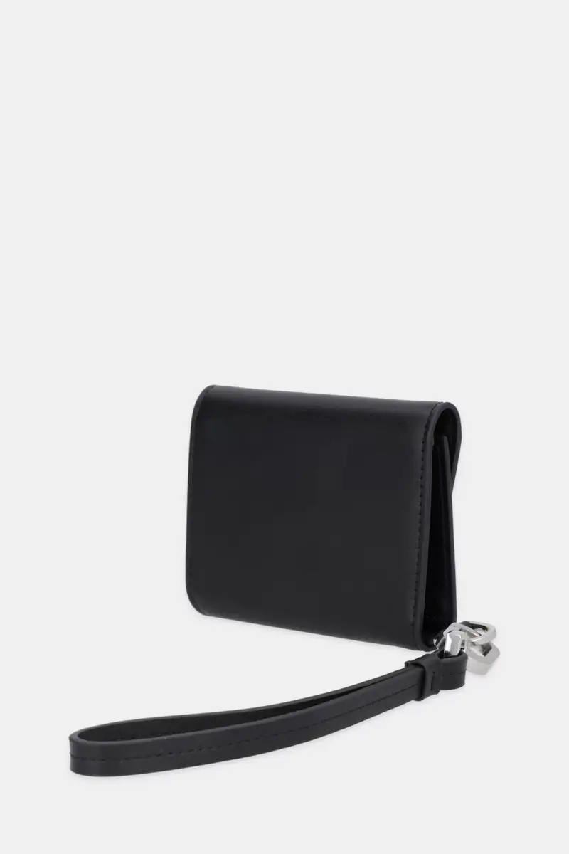 portafoglio in pelle donna colore nero A4W30164 miniatura 2