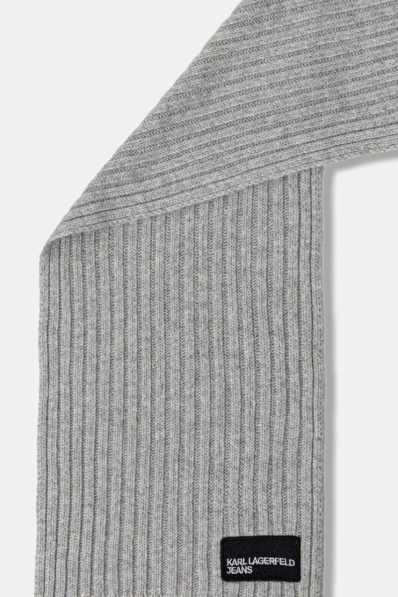 sciarpa con aggiunta di lana donna colore grigio A4W33084 miniatura 2