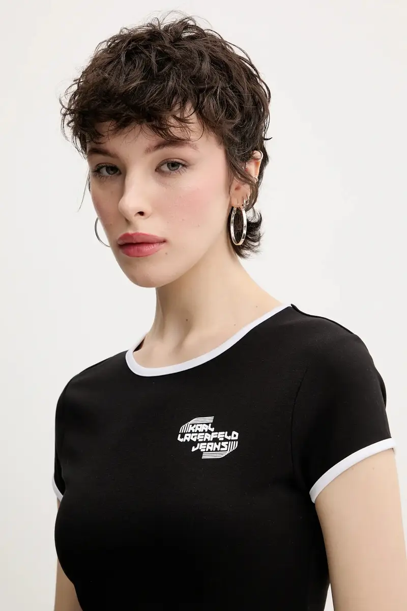 Karl Lagerfeld Jeans Jeans Donna Nero 3336977 miniatura 4