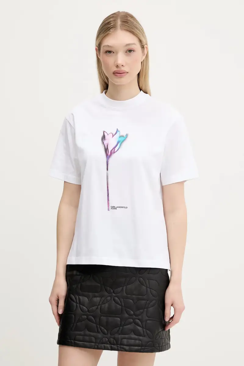 Karl Lagerfeld Jeans T-shirt Donna Bianco 2885702