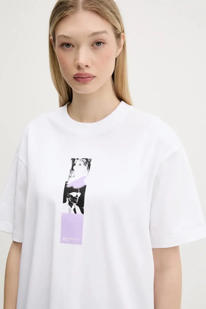 Karl Lagerfeld Jeans Jeans Donna Bianco 3302021 miniatura 4