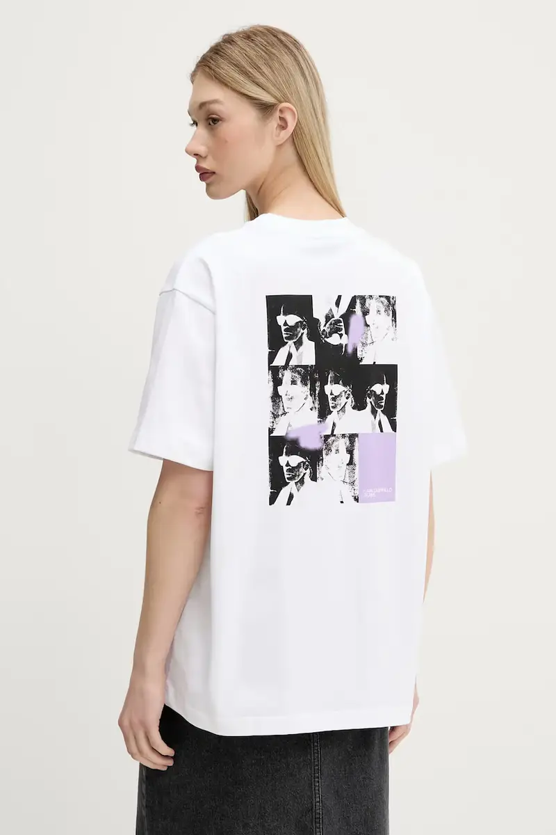 Karl Lagerfeld Jeans T-shirt Donna Bianco 3302021