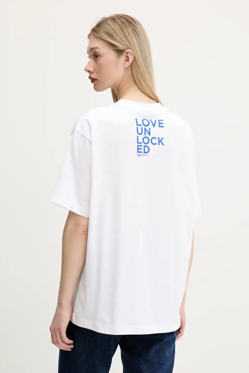 Karl Lagerfeld Jeans Jeans Donna Bianco 2885706 miniatura 3