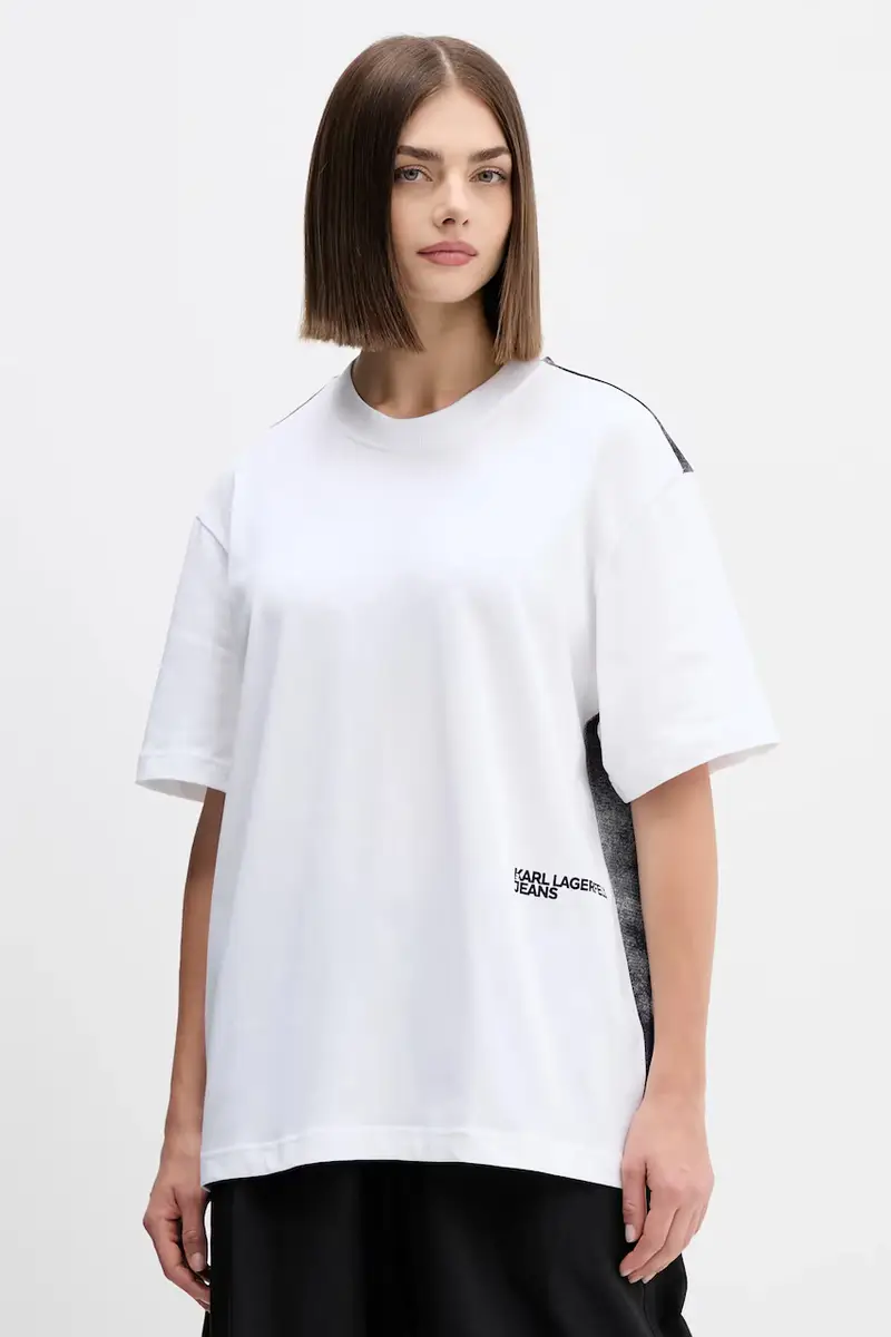 Karl Lagerfeld Jeans Jeans Donna Bianco 3243267 miniatura 3