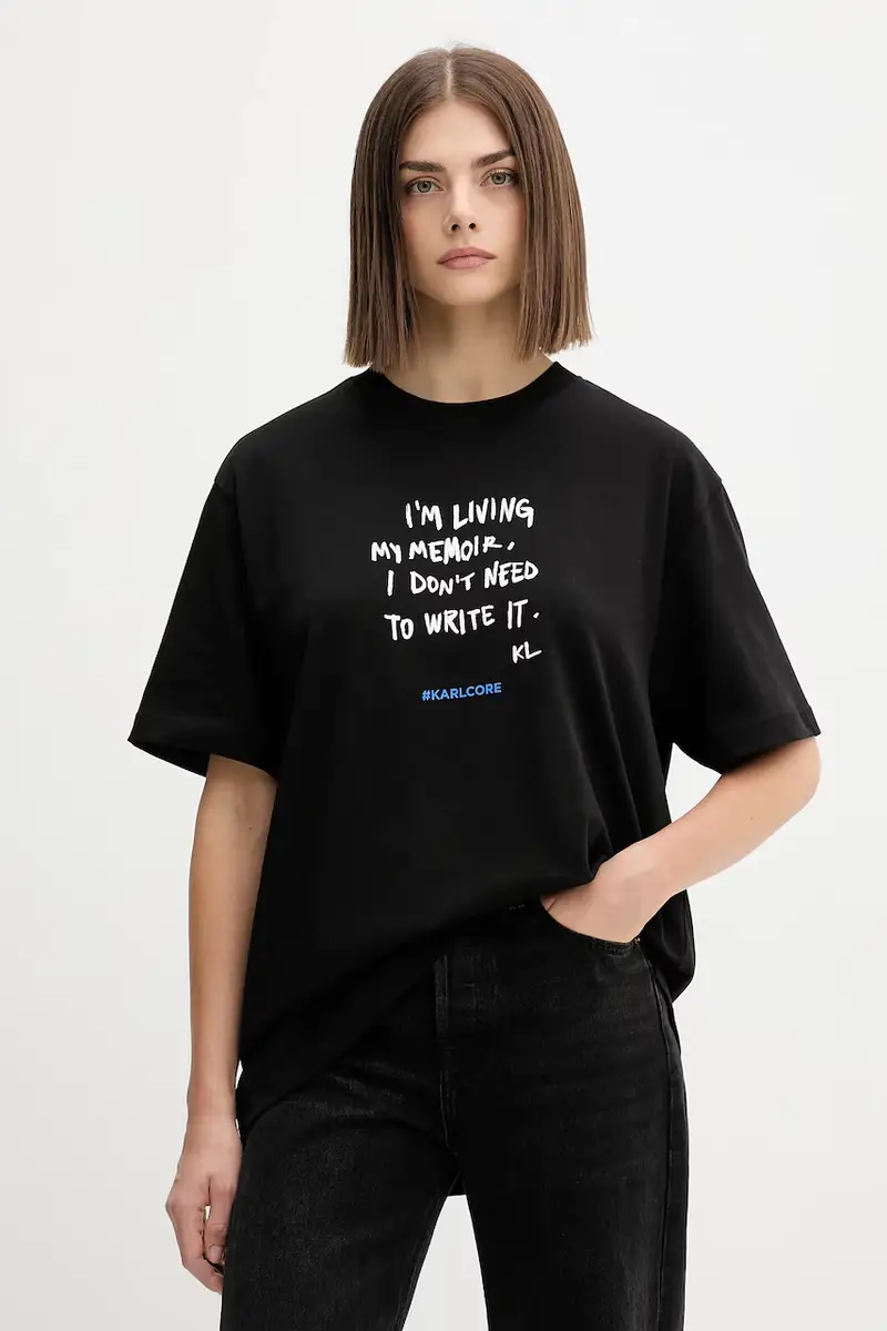 Karl Lagerfeld Jeans T-shirt Donna Nero 3644828