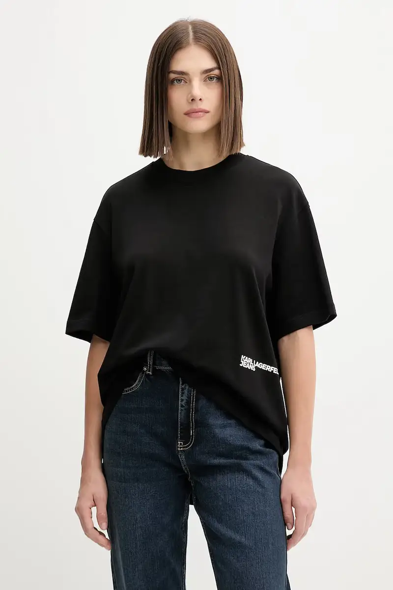 Karl Lagerfeld Jeans Jeans Donna Nero 3275723 miniatura 2