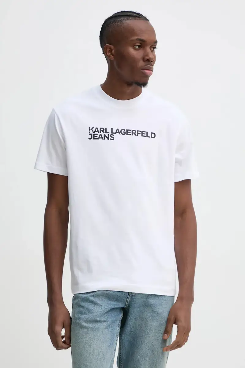 Karl Lagerfeld Jeans T-shirt Uomo Bianco 3300731