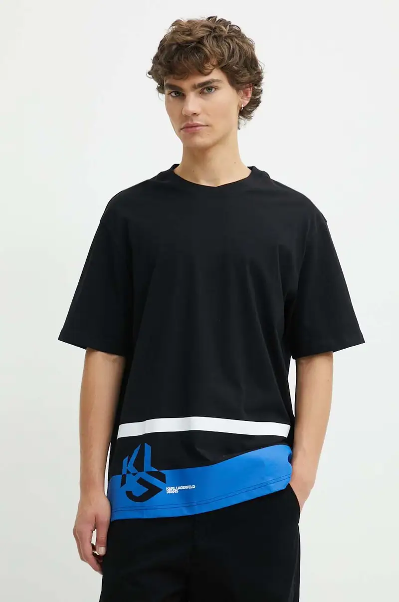 Karl Lagerfeld Jeans T-shirt Uomo Nero 3149823