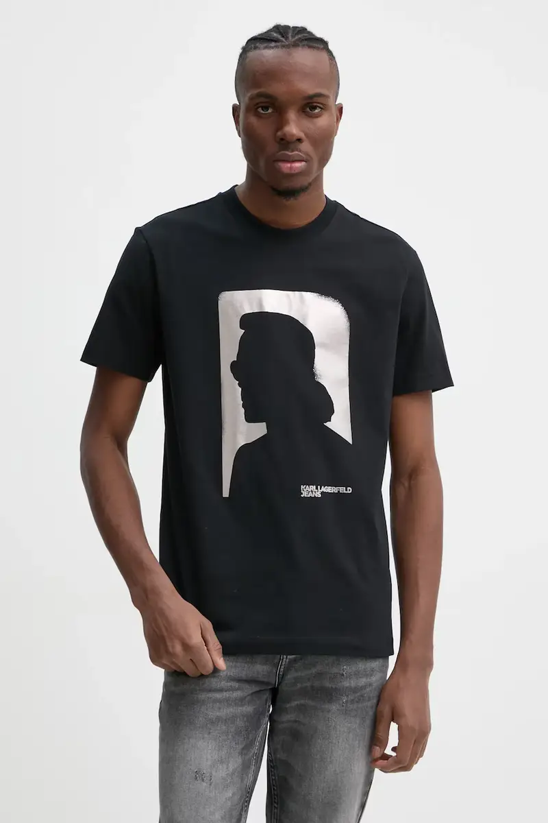 Karl Lagerfeld Jeans T-shirt Uomo Nero 3327399
