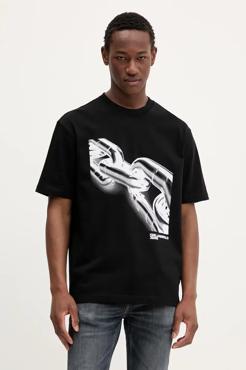 Karl Lagerfeld Jeans T-shirt Uomo Nero 2985238