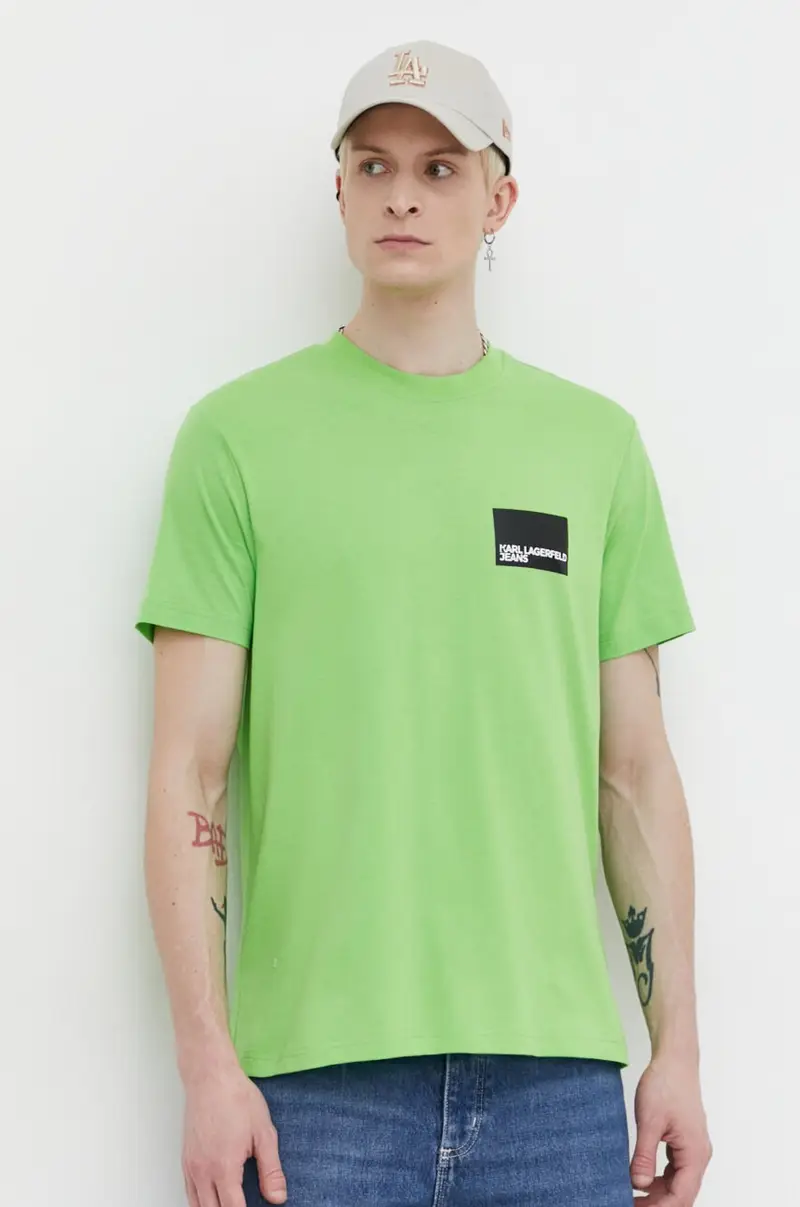Karl Lagerfeld Jeans T-shirt Uomo Verde 2235560