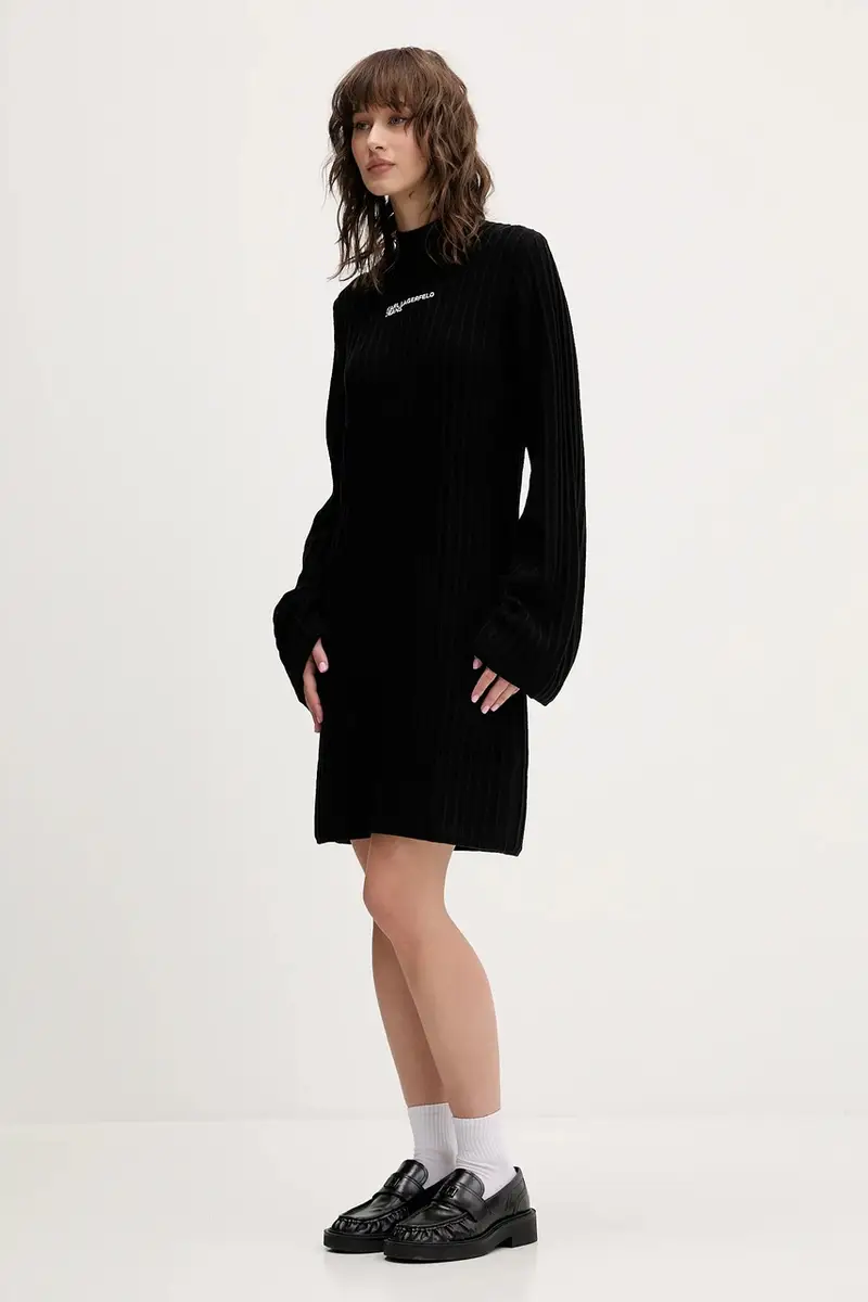 vestito colore nero A4W13012 miniatura 2