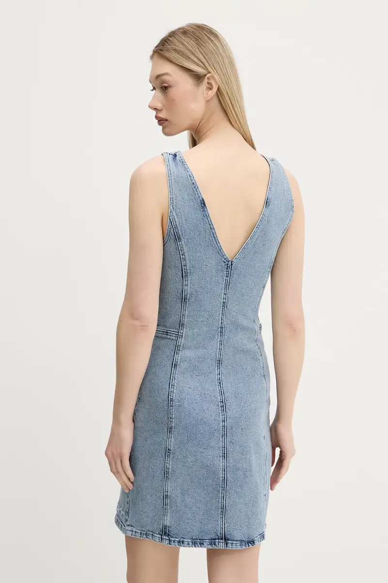 vestito di jeans colore blu A3W13016 miniatura 3