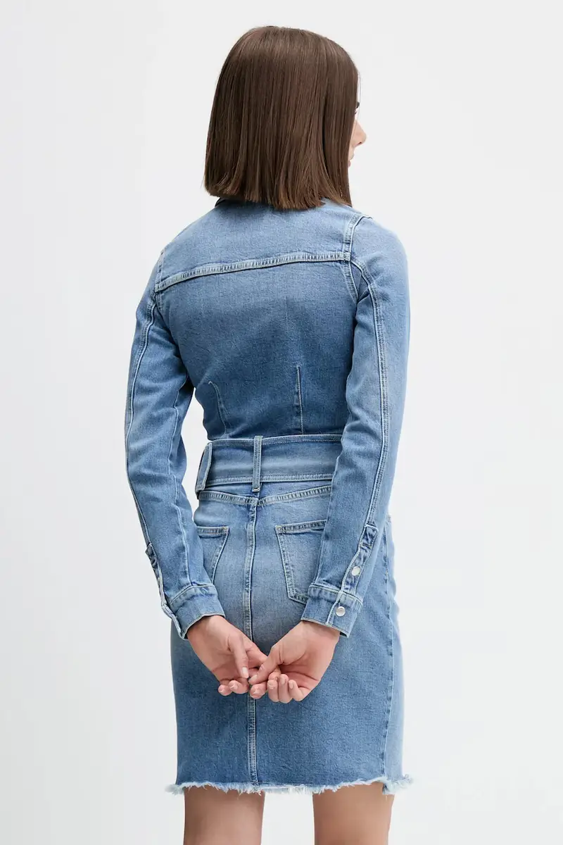 vestito di jeans colore blu A4W13001 miniatura 3