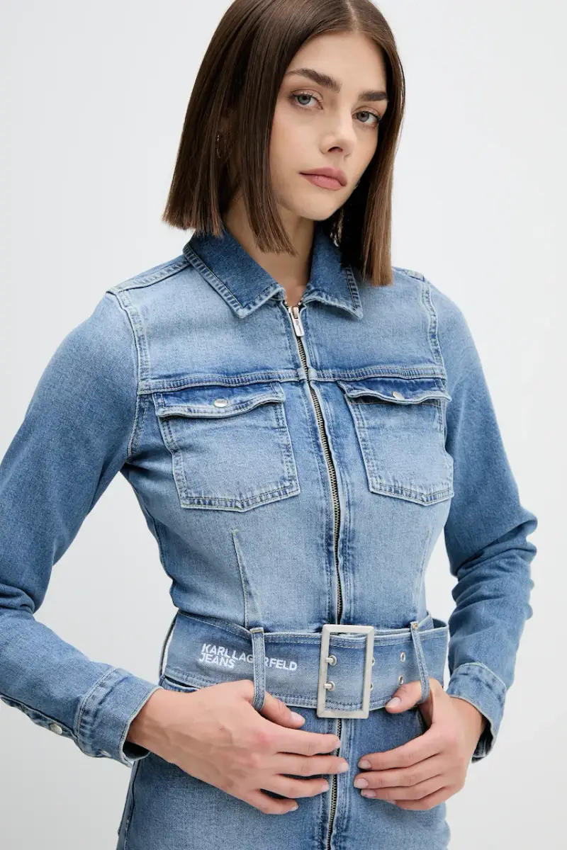 vestito di jeans colore blu A4W13001 miniatura 4