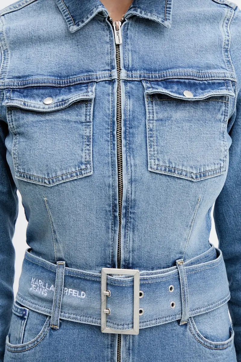 vestito di jeans colore blu A4W13001 miniatura 5