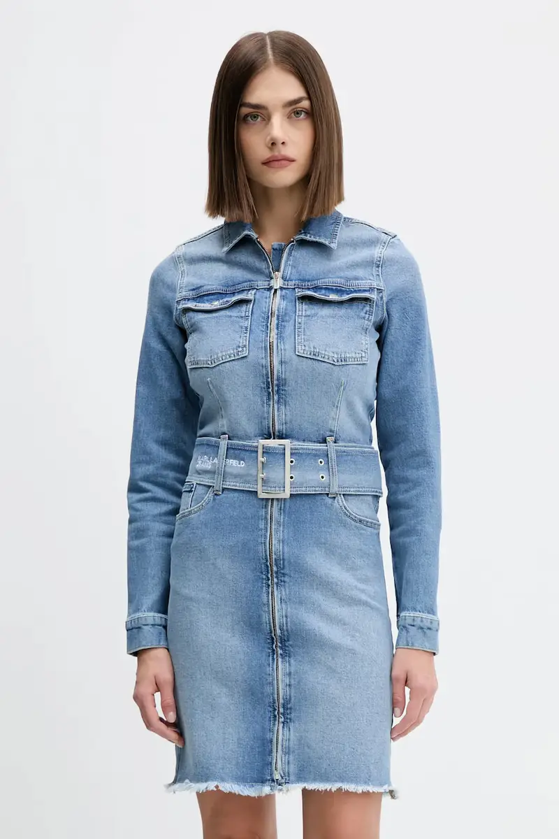 vestito di jeans colore blu A4W13001