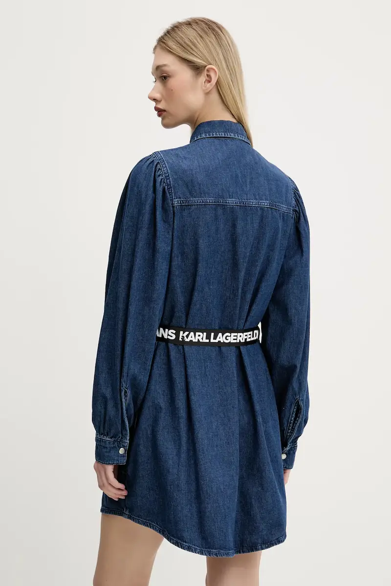 vestito di jeans colore blu navy A3W13014 miniatura 3