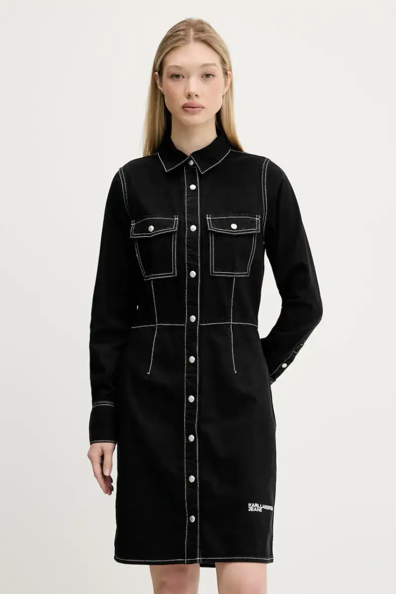 vestito di jeans colore nero A3W13015