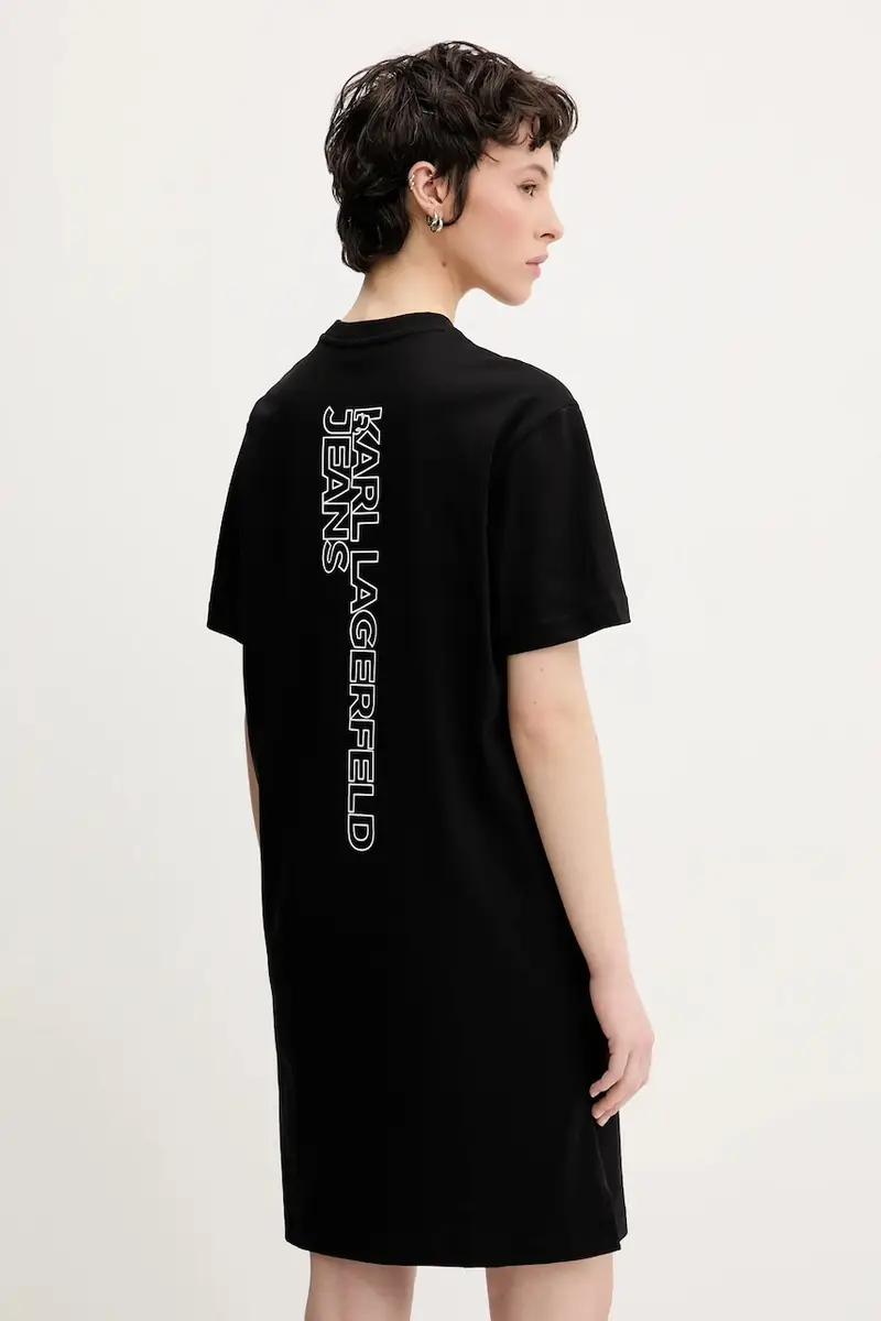 vestito in cotone colore nero A2W13036