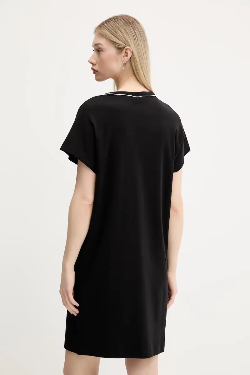 vestito in cotone colore nero A3W13044 miniatura 3