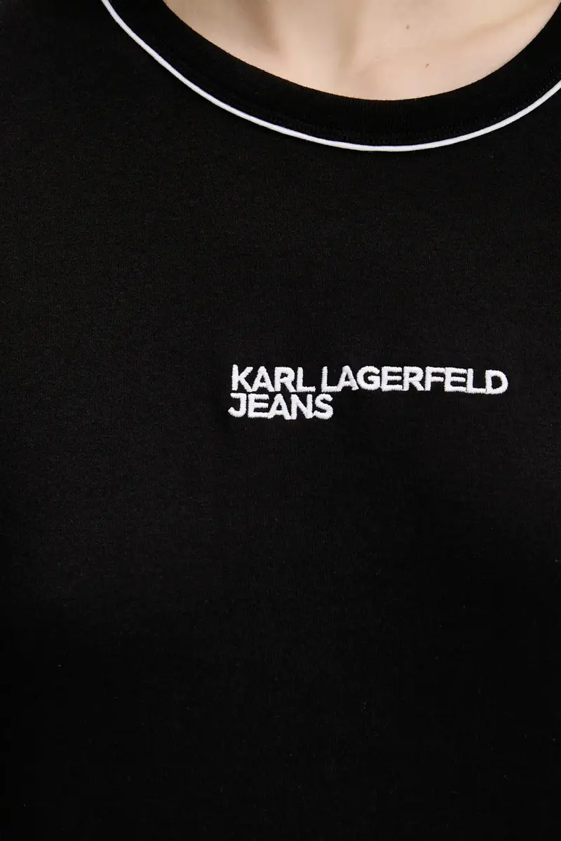 vestito in cotone colore nero A3W13044 miniatura 5